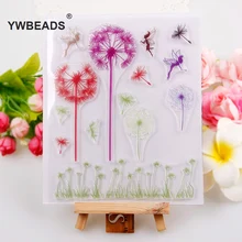 Promotions One Sheet Dandelion Love Tree Design Transparent Stamp DIY Scrapbooking/Card Making/Christmas Decoration Supplies