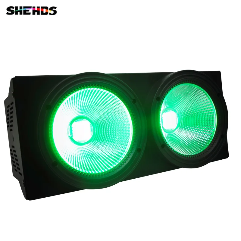 

2pcs/lot LED COB Wash Audience Lights 2 eyes Flood Lighting 2x100W Matrix Blinder Light For Dj Disco Effect Lights Wedding