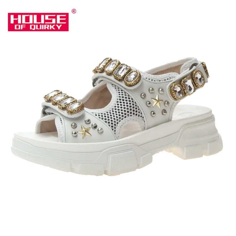 Женские открытые Босоножки с открытым носком Модные женские уличные туфли на