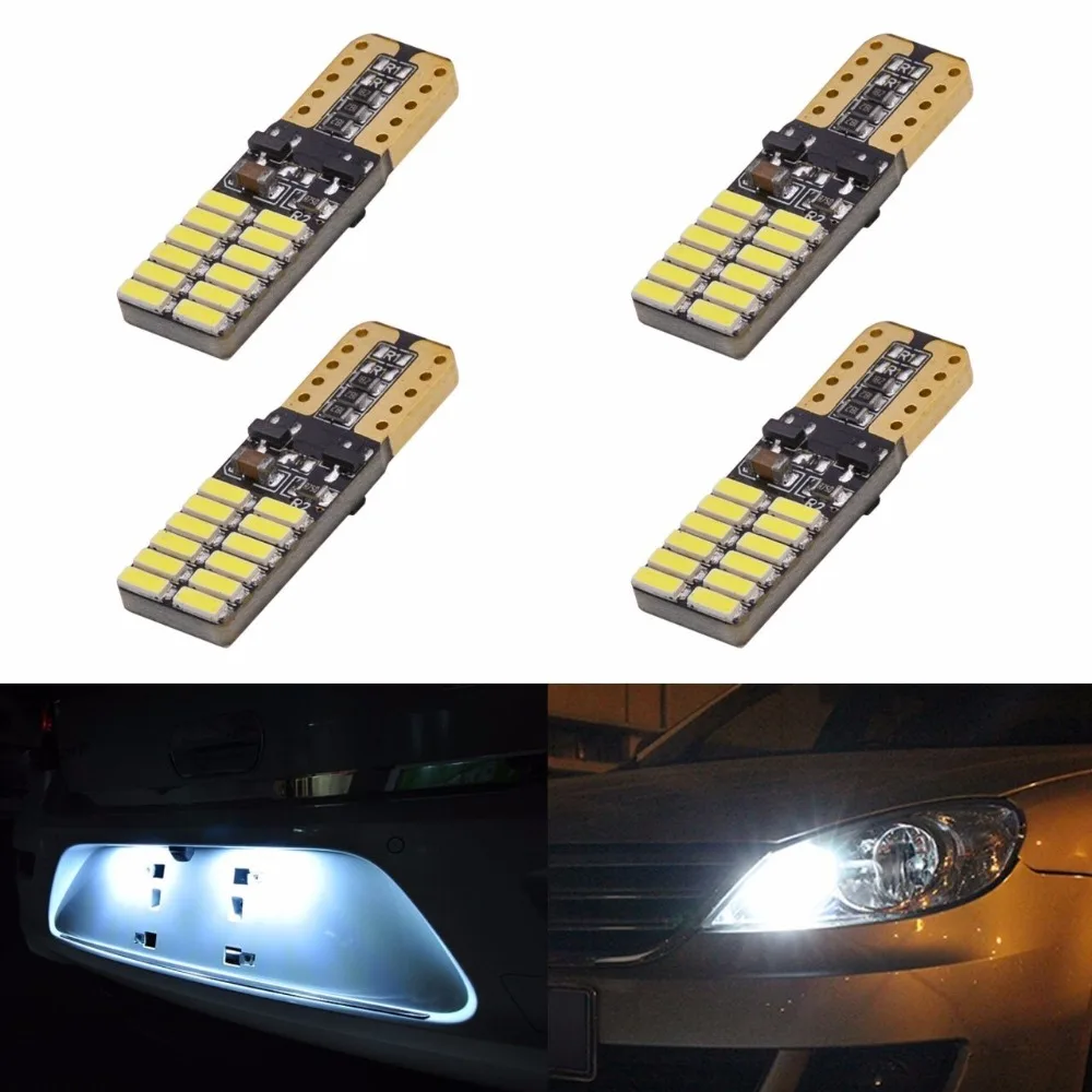 Комплект 4 лампочки T10 24 светодиода 4014 Canbus 6000k Teto для Peugeot 206 207|t10 24|teto |