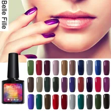 2016 New UV Nail Gel Polish Shining Deep Color 10ml Solid Long lasting primer soak off Polish Professional fingernail Gel Polish