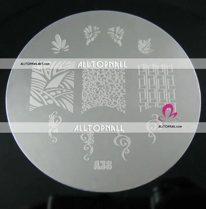 200 шт. 7 см Дизайн ногтей штамповка изображения тарелки A_Grade тиснения Дизайн ногтей плиты изображения