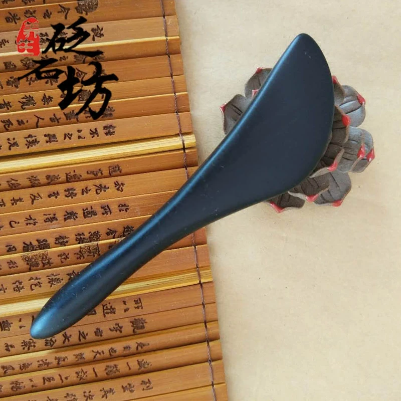 Natural Stone Acupuncture Massage Facial Rib Stick Eye Scraping Plate