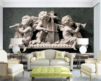 

beibehang Custom wallpaper 3D mural photo fashion three-dimensional plaster embossed European decorative painting wallpaper