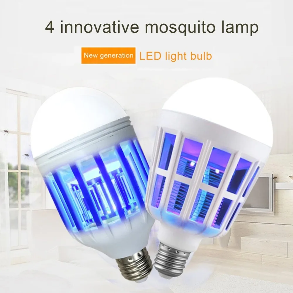 

LED Mosquito Killer Light Night Light Lamp Bulb Electronic Insects Flies Pest Bug Killer Low Noise Household Accessories