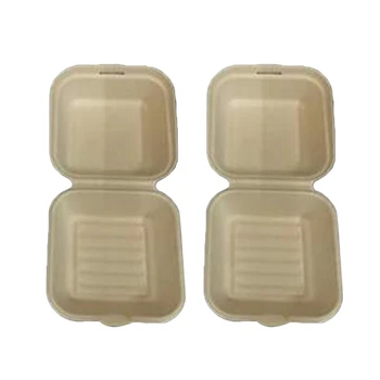 

50 Pcs Packing Boxes Pulp High Grade Disposable Carry Out Containers Take Out Boxes Fruit Boxes For Fruit Sushi Food