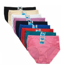 4 pçs/lote cuecas femininas de algodão sexy calcinha renda calcinha cueca das senhoras tamanho grande xxxl 4xl 5xl