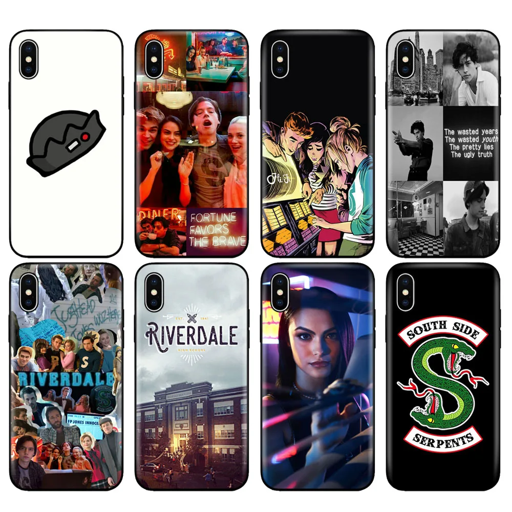 Черный чехол из ТПУ для iphone 5 5s se 6 6s 7 8 plus x 10 силиконовый XR XS MAX Riverdale pop's south side