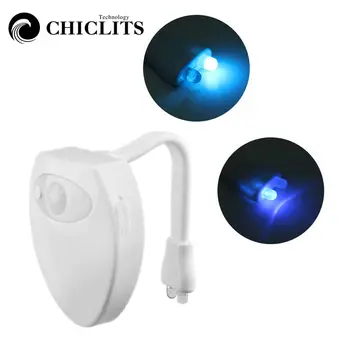 

CHICLITS Toilet Night Lighting 16 Color Smart Body-sensing USB Charge With UV Germicidal Function Bathroom Waterproof Led Lamp