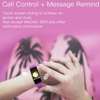 

Longest standby time 45 days smart band call control message reminder best smart bracelet gift for friends birthday festival