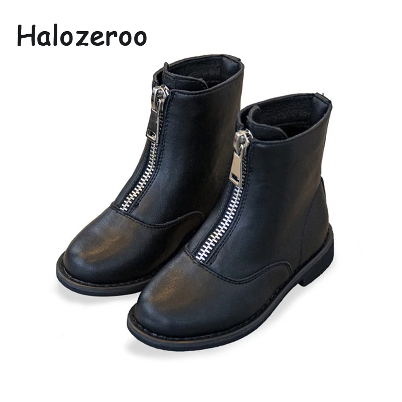 

Spring New Baby Girls Fashion Boots Children Mid Calf Boots Toddler Soft Shoes Red Princess Shoes Black Rome Boots Sweet 2019