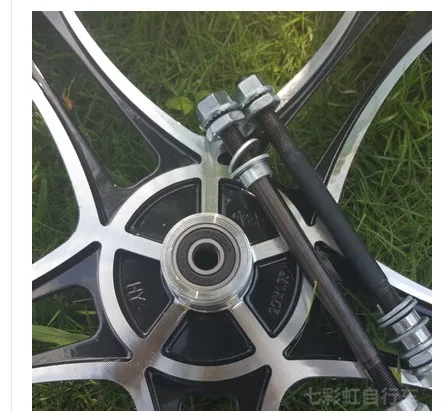 Clearance 16-inch 20-inch bicycle   20-inch Bicycle Wheel Set Integrated Ring Folding Car Child Car Aluminum Alloy Wheel Hub Disc Brake 1