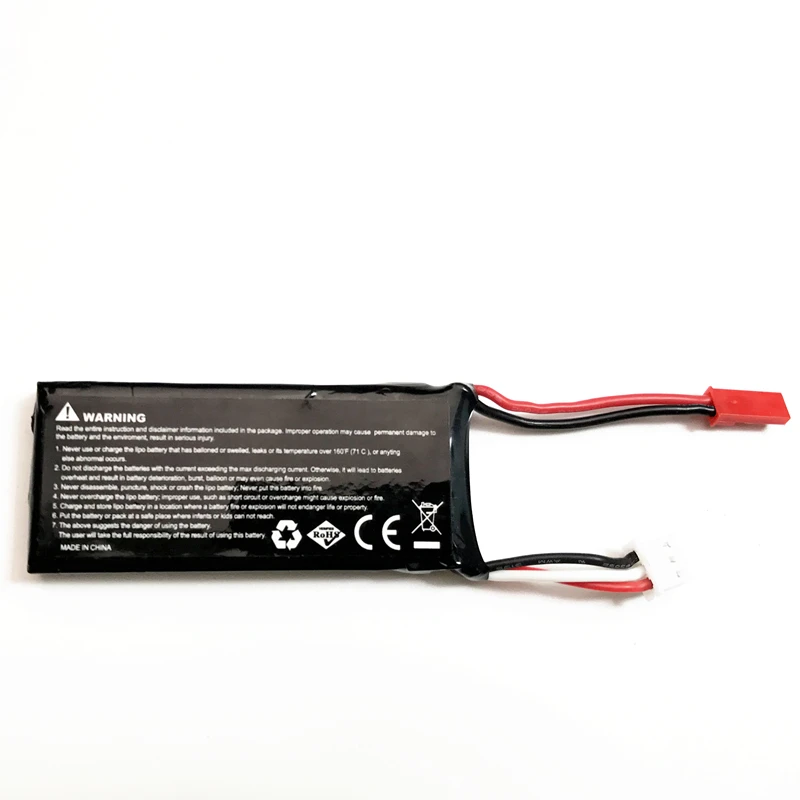 Оригинальный Hubsan X4 H502S H502E 7 4 V 610mAh литий полимерный аккумулятор 15C 4.5WH батарея 2S JST