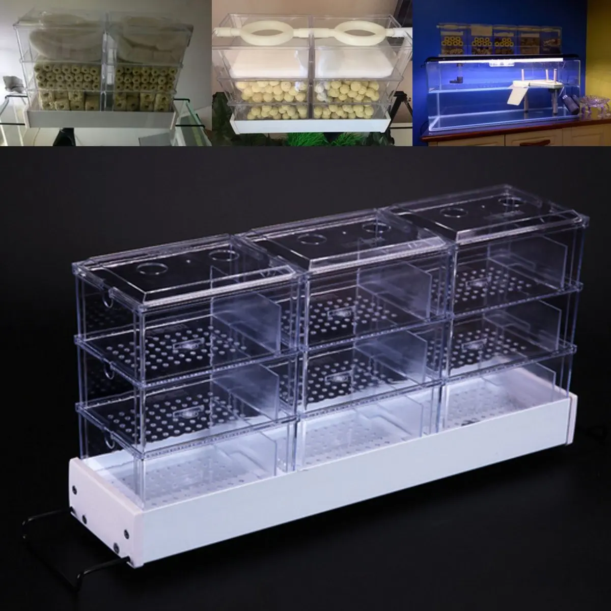 External Aquarium Boxes Filters Trickle Rain Drop Upper Fish Tank Water