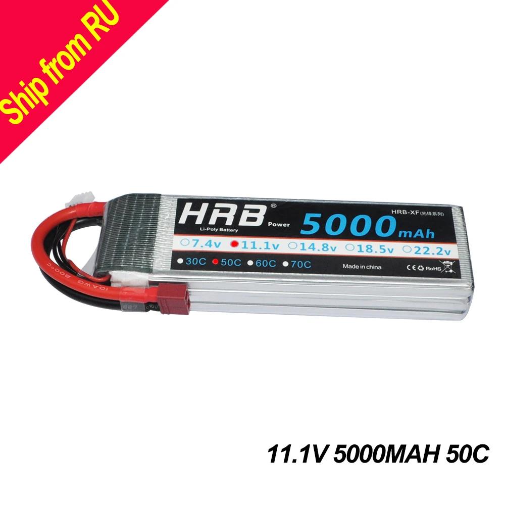 HRB RC Lipo 3s 11.1V Battery 5000mAh 50C MAX 100C RC Bateria For RC Helicopters Airplane Car Drone FPV 450 500 AKKU Quadcopter HRB RC Lipo 3s 11.1V Battery 5000mAh 50C MAX 100C RC Bateria For RC Helicopters Airplane Car Drone FPV 450 500 AKKU Quadcopter