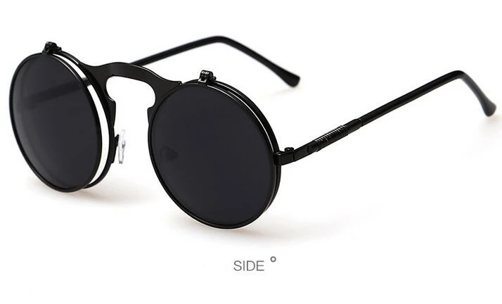 Винтажные мужские солнцезащитные очки в стиле стимпанк, круглые женские солнцезащитные очки в стиле стимпанк, Ретро стиль, женские мужские солнцезащитные очки в стиле ретро, солнцезащитные очки для мужчин