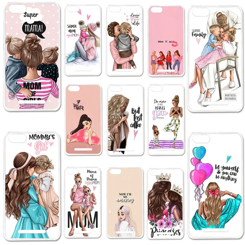 

Uppbo Phone Cases For BQ BQ-5020 BQS-5020 Strike SE 5020 BQS5020 5.0 inch Black Brown Hair Baby Mom Girl Queen Soft TPU Case