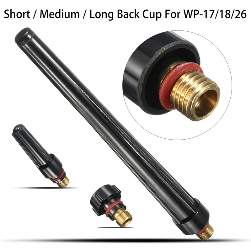 

1pc Short Medium Long Back Cup Kit for TIG Welding Torch WP-17/18/26 Series Welding Accessories
