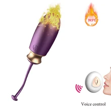 Voice Control Vibrating Egg Heating Vibrator 10 Speed Sex Toys For Women Masturbation Remote Control Vagina Massage Sex Shop