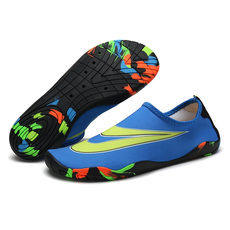 أكوا أحذية الصيف أحذية ماء الرجال تنفس حذاء امرأة نعال شاطئ المنبع سباحة جوارب الغوص تنيس Masculino