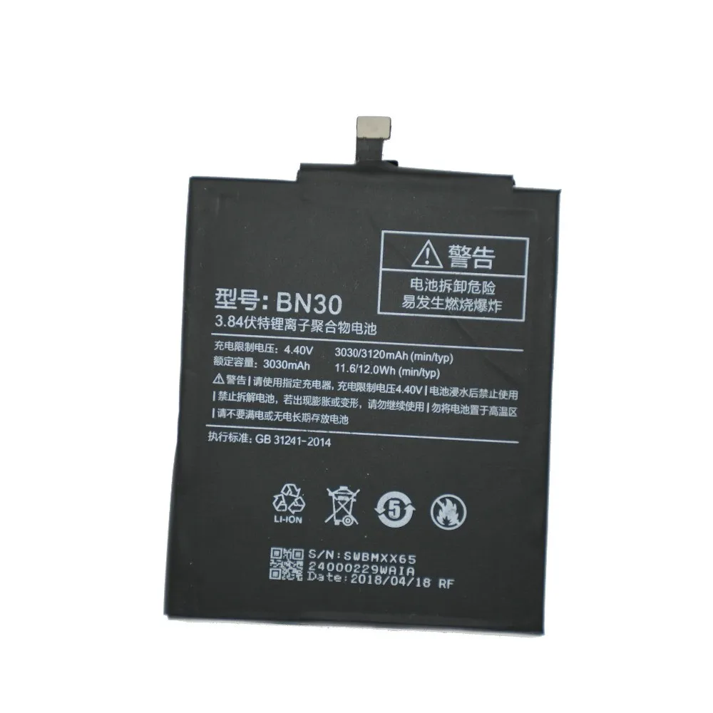 Встроенный аккумулятор для телефона, литиевые батареи BN30 3120 мАч для Xiaomi mi Red mi 4A Redrice 4A Hong mi 4A Bateria+ Бесплатные инструменты
