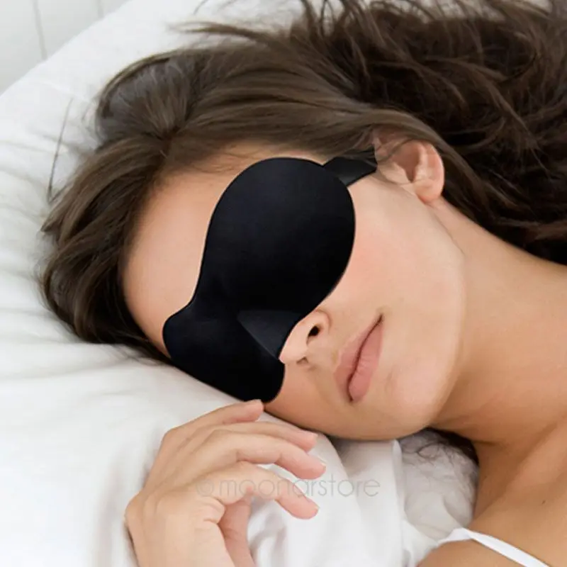 

3D Sleep Mask Natural Sleeping Eye Mask Eye Shade Cover Shade Eye Patch Women Men Soft Blindfold Travel Eyepatch Random Color