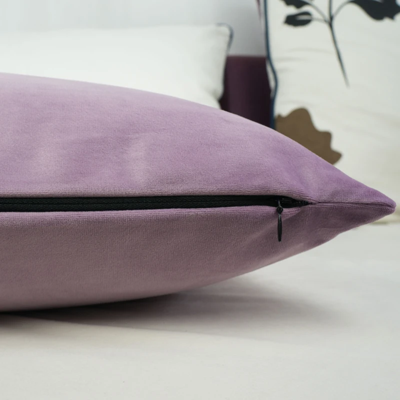 Фуксия Бархатный Чехол для подушки cojines decorativos para диван-светильник фиолетовый чехол для подушки без набивки