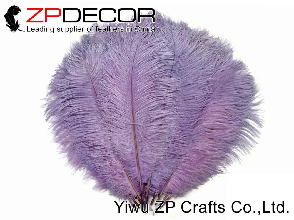 Ostrich Feathers 14-17 LAVENDER Ostrich Large Drab Wholesale Feathers (bulk)12