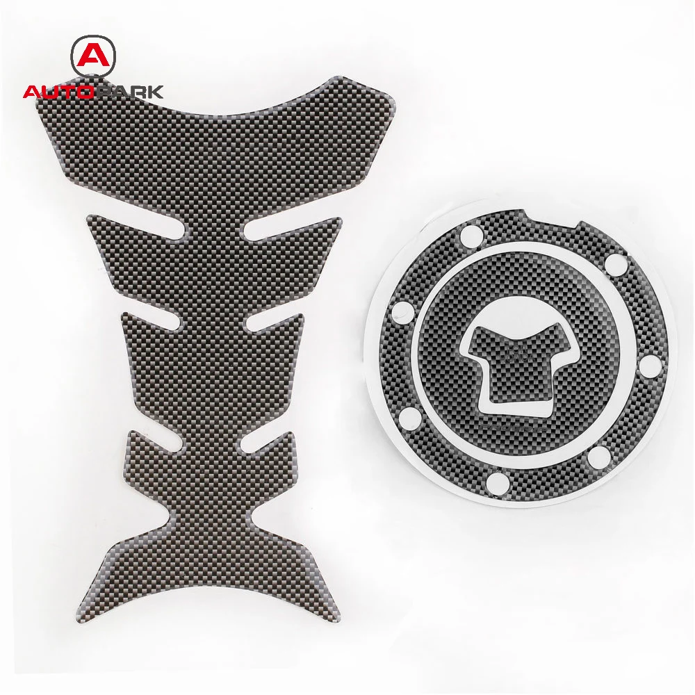 

Brand New Carbon-Look Fuel Tank Decal Pad + Gas Cap Pad Cover Sticker For Honda CBR 600RR F4i Motorcycle Sticker