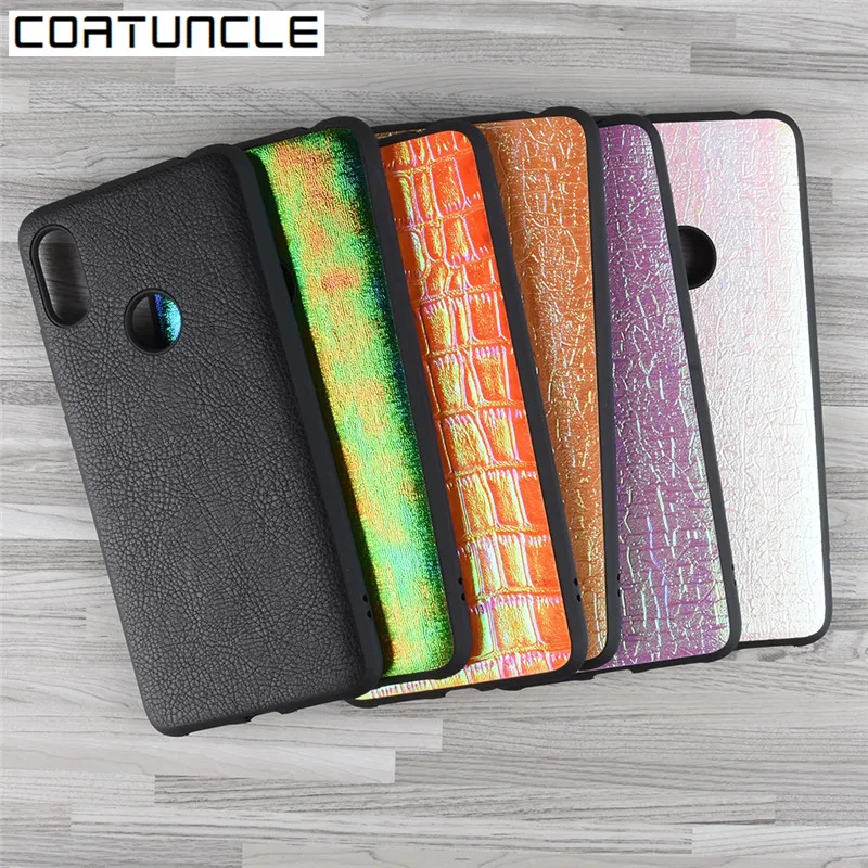 

For Fundas Xiaomi Redmi Note 6 pro Case on for Coque Xiaomi Redmi Note 7 pro Case Aurora PU Leather Soft Silicone Phone Cover