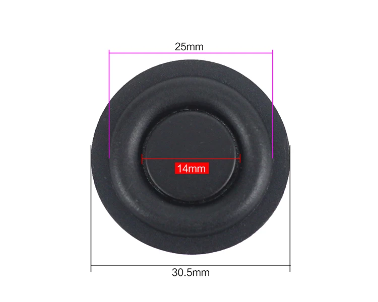 GHXAMP резиновый басовый радиатор пассивный радиатор динамик НЧ-динамик вибрационная мембрана 30,5 мм 40 мм 50 мм 75 мм 85 мм Новинка 2 шт - Цвет: 30MM