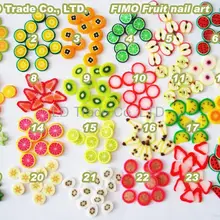 Fimo Ломтики, 1000 шт, смесь фруктов fimo Ломтики, дизайн ногтей Полимерная глина DIY ломтик декоративная наклейка для ногтей