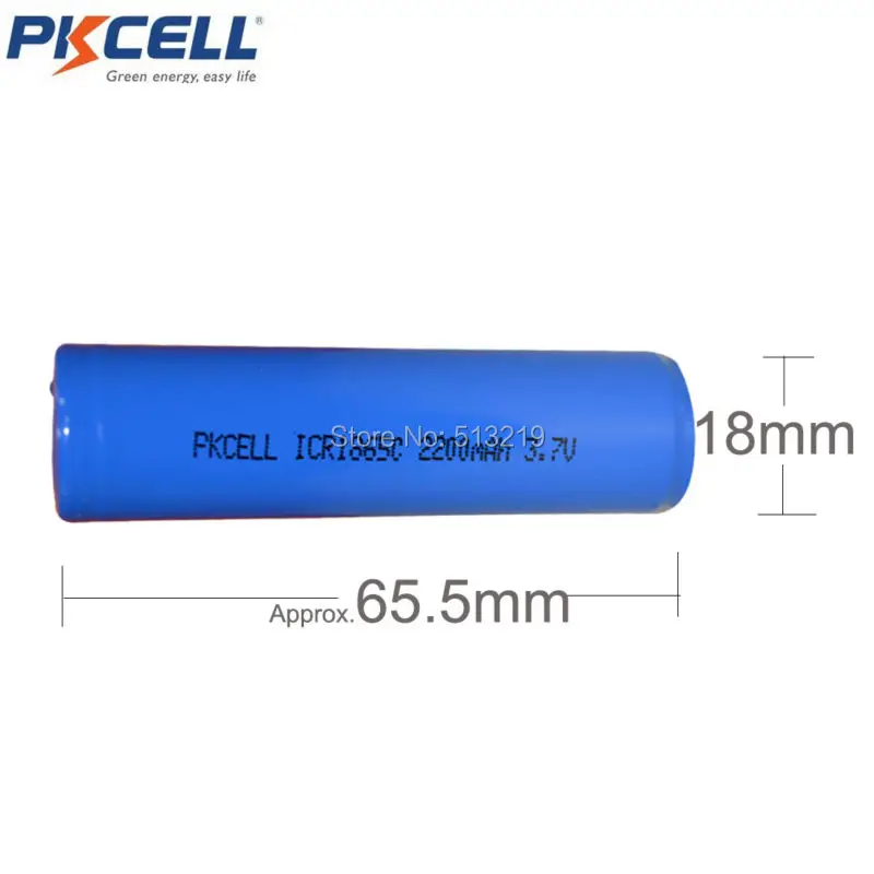 2 шт. PKCELL ICR 18650 2200 мАч 3,7 в Li-Ion Перезаряжаемые Батарея плоским Заголовок Упакованные 18650 Батарея Зарядное устройство 2 слота штепсельная вилка европейского стандарта