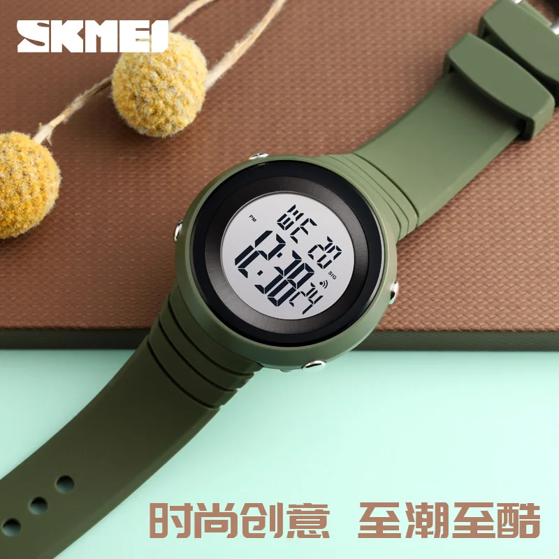 SKMEI 1507 Мужские Цифровые спортивные часы Chrono с будильником и подсветкой