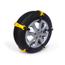 1 шт. желтые пластиковые колеса для сухожилия говядины, противоскользящие цепи для снега, автомобильные шины, цепи для снега, универсальные для 145-295 мм