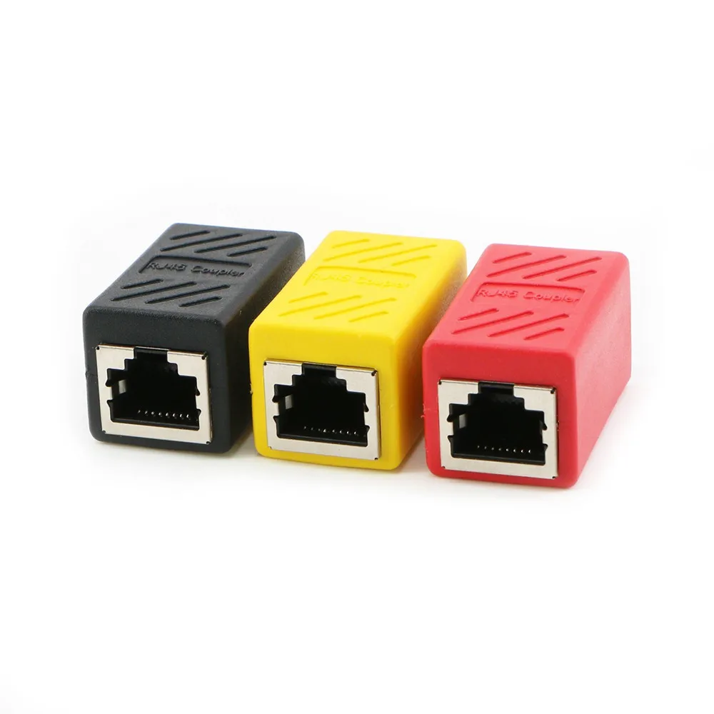 

RJ45 Coupler In-Line Coupler Cat6 Cat5e Cat5 Ethernet Cable Extender Adapter Female to Female Ethernet RJ45 Connector