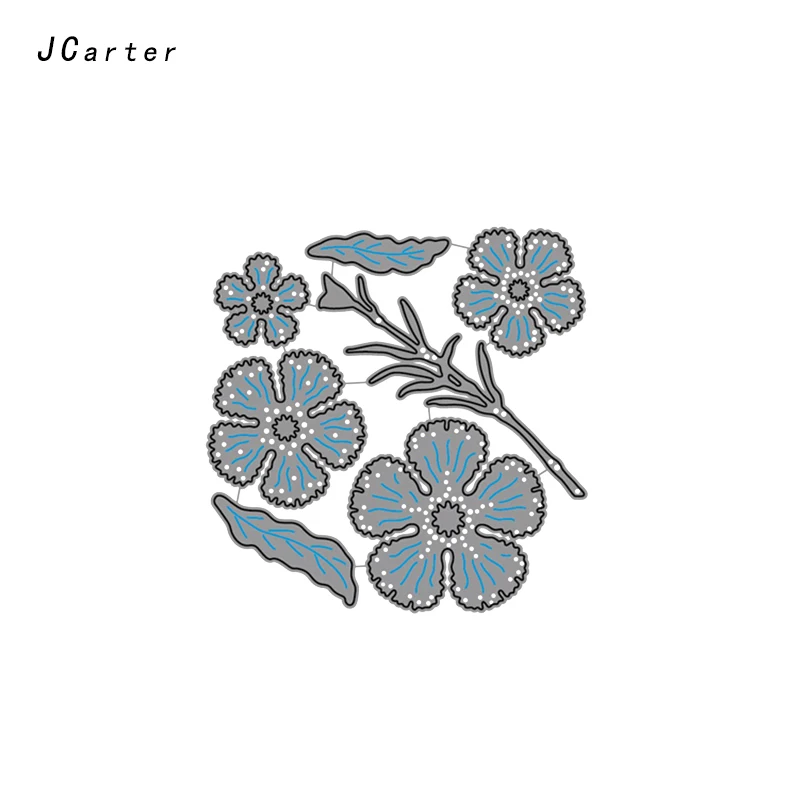 

JCarter Lovely Flowers Shape Metal Cutting Dies Stencils Scrapbooking for DIY Embossing Folder Paper Cards Maker Handmade Album