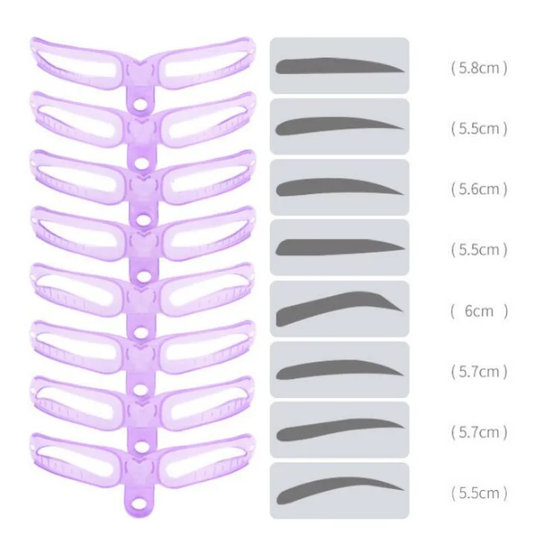 

Brow Stencils Reusable Eyebrow Card Shaping Defining Stencils Eye Brow Drawing Guide Template Eyes Makeup Tool Drop Shipping