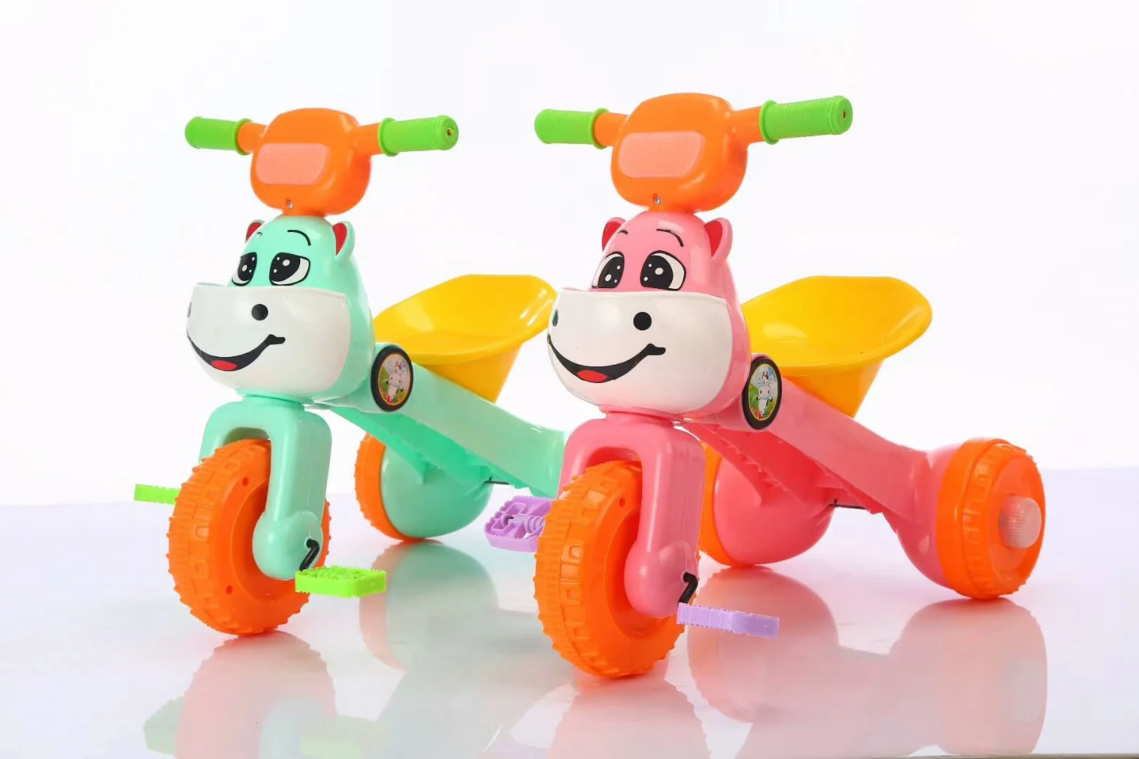 Мультяшный детский трехколесный велосипед, детский велосипед, игрушечная тележка, складные музыкальные огни, ходунки для малышей, игрушечный автомобиль, От 1 до 6 лет