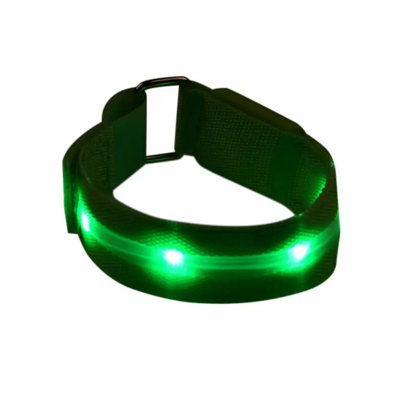 LED lights with wrist flashing night multi color single sided riding