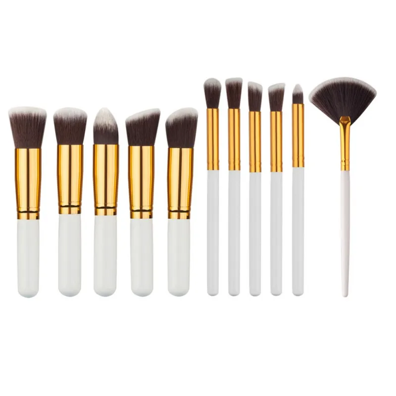 

N2017 11pcs/SET Foundation Brushes Cosmetic Makeup Brushes Set Kit Facial Make Up Brushes Tools