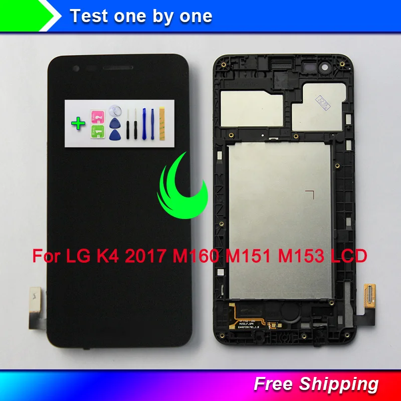 Оригинальный дисплей 5 &quotдля LG K4 2017 M160 ЖК для M151 M153 M150 с рамкой|Экраны мобильных