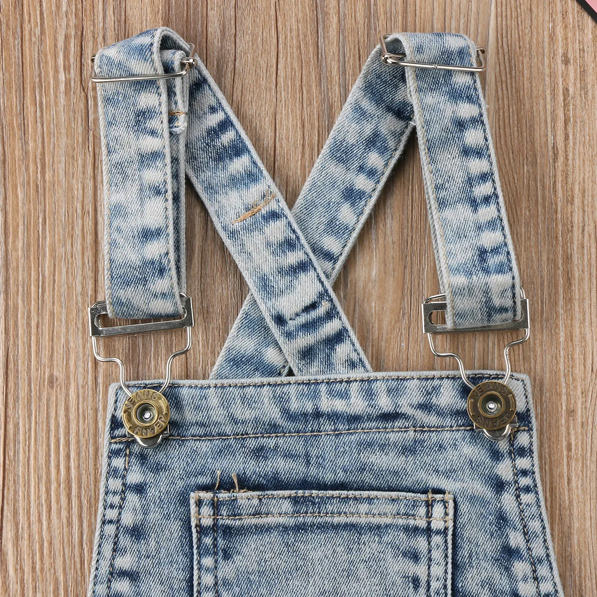 Toddler Infant Child Kid Baby Girl Boy Deinm Bib Pants Shorts Overalls Romper Outfits Summer Casual Clothes 6M-6T