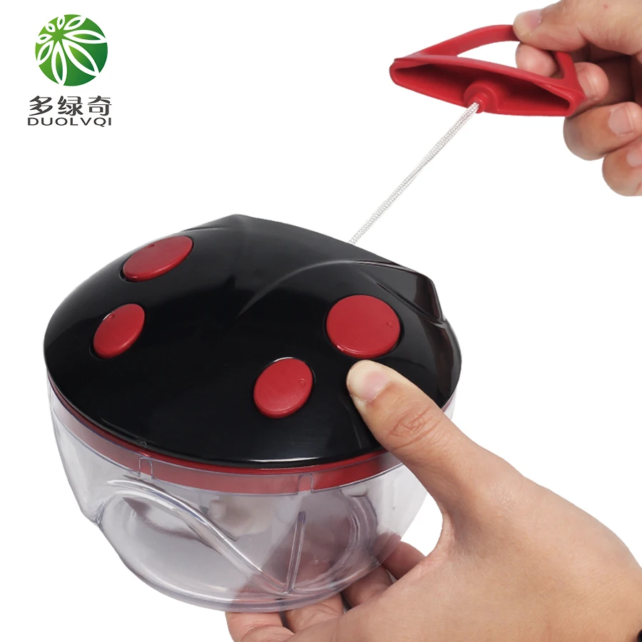 

DUOLVQI Vegetable Cutter Manual Pull the Rope Shredder &Slicer Manual Meat Grinder Kitchen Tools Kitchen Gadgets
