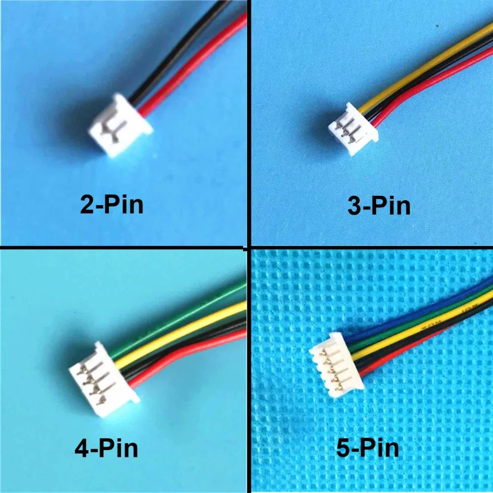 10 шт. JST 1,25 1,25 мм 2 Pos 3P 4P 5P 6P 7P 8P 9P 10P 2-контактный одноконцевой провод штекер Луженый провод