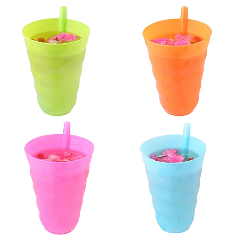 

Kids Children Infant Baby Sip Cup with Built in Straw Mug Drink Home Cup Creative Drinkware