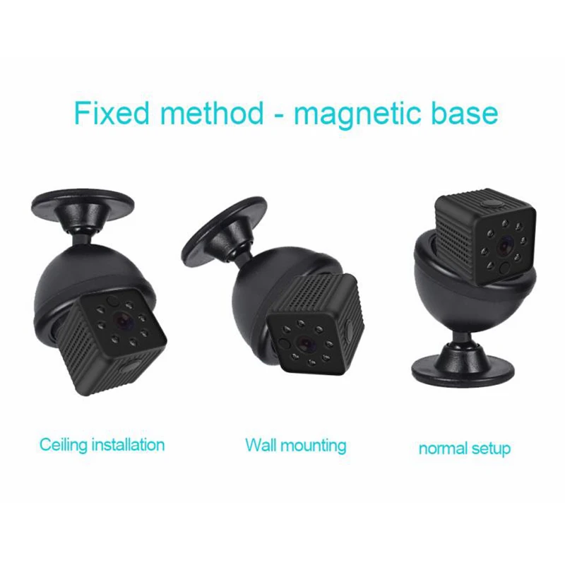 

Magnetic base Mini Camera Camcorder 1080P Night Vision Video Recorder Motion Detection Wireless IP Cam Support 128gb Card