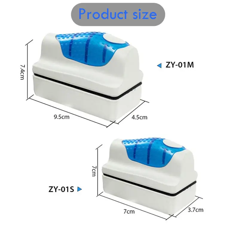 Магнитные щетки для аквариума, плавающие чистые стеклянные оконные водоросли, скребок, щетка для очистки, пластиковая губка, аксессуары, инструменты