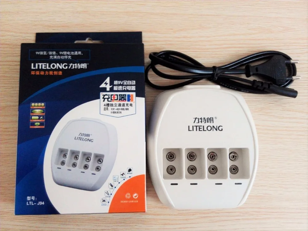 Prix 8 pcs 9 V Ni MH Ni Cd lithium ion batterie chargeur universel