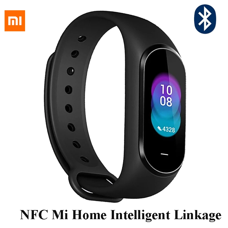 

Xiaomi Hey Plus Smart Bracelet 0.95 Inch AMOLED Color Screen with Multifunction NFC Mi Home Intelligent Linkage 5ATM Waterproof